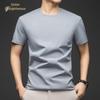 Jinjuan Men's Solid Color Cooling Breathable Round Neck T-Shirt