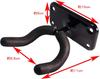 Set of 12 Guitar Hanger Hooks, High-Strength, Wall Mount, with Mounting Screws, Guitar Stand/Hanger/Holder