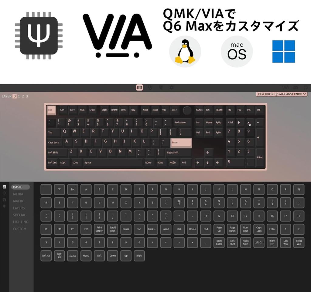 Q6 Max Wireless Custom Mechanical Full US RGB Hot Swap Compatible Gateron Jupiter Mechanical Windows Gateron Jupiter Mechanical Banana Axis []Keychron