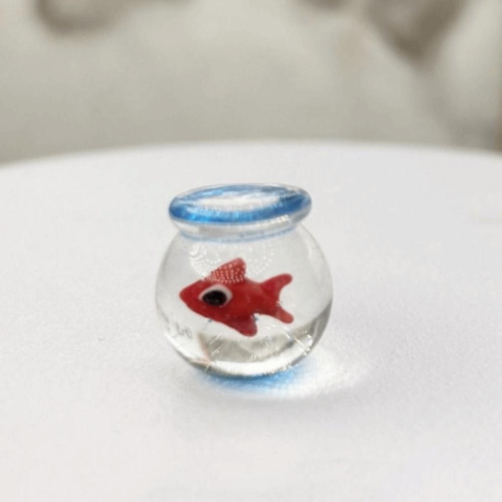 Handmade Aquarium Decoration Creative Mini Pocket Fish Statue  Desktop Decoration