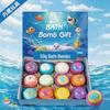 12-Pack Children's Bath Bomb Set with Hidden Ocean Toys, 50g Each