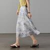 SOFSIL Women's Floral Pleated Midi Skirt