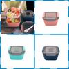 Plastic Lunch Box 1100ml 1500ml Square Salad Box Portable   Fruit  Salad