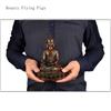 1PCS Pure Copper Buddha Statue Ornament Three Treasures Buddha Shakyamuni Medicine Buddha Metal Buddha Statue Handicrafts