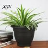 Round Container Gardening Planter Flower Pot, Lightweight Plant Pot with Drainage Elegant Garden Decor Pots Holes, Modern for Indoor And Outdoor