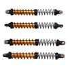 4Pcs 1Celsius10 Model Car Dual Spring Shock Damper Alloy 1Celsius10 RC Dampers with 8 Spare Springs 120mm
