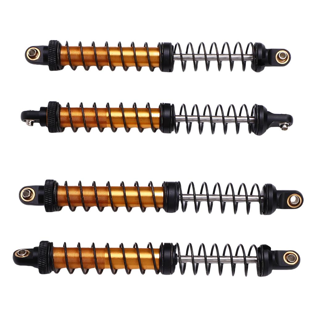 4Pcs 1Celsius10 Model Car Dual Spring Shock Damper Alloy 1Celsius10 RC Dampers with 8 Spare Springs 120mm