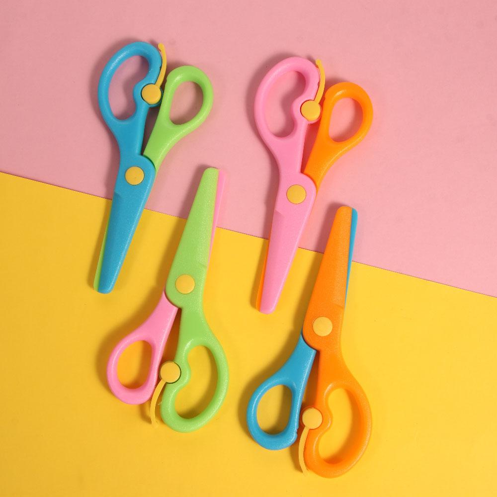 Album Scrapbook Photo Stationery Art Scissors Plastic Scissors Round Head Scissors Paper Cutting