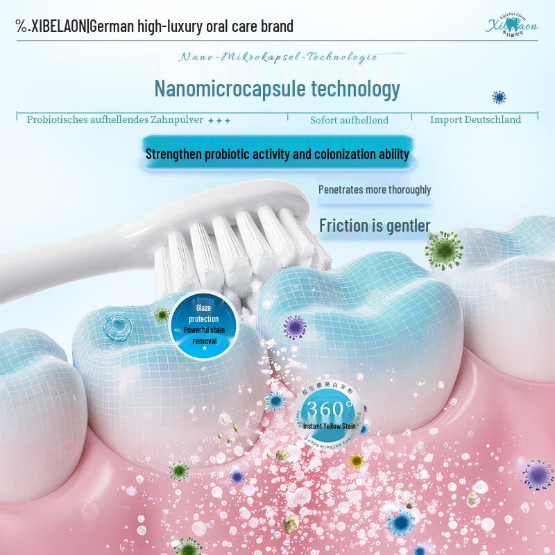 XIBELAON Teeth Whitening & Fresh Breath Powder