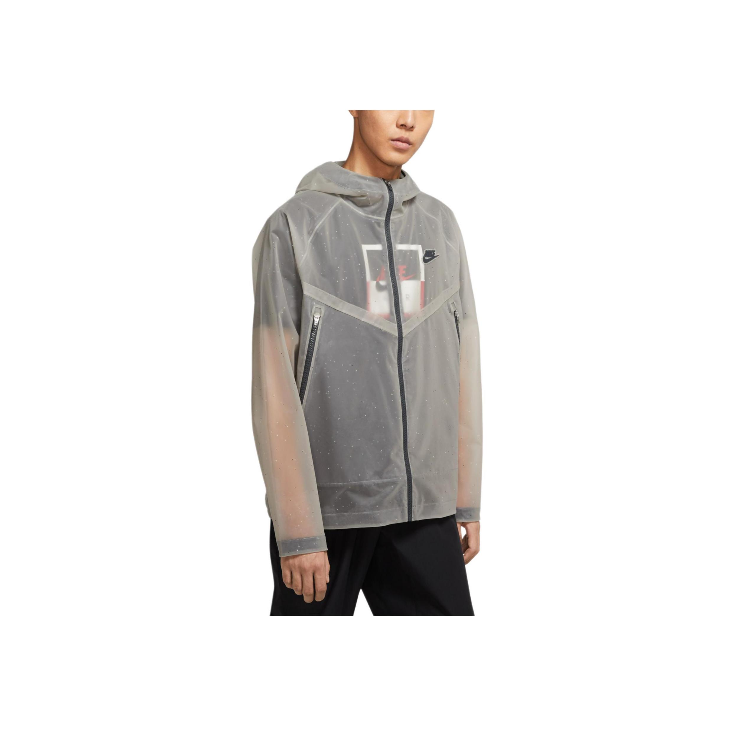 

Nike Nsw Windrunner Hooded Letter Print Loose Casual Jacket Men Jacket Coal-Black DA0394-060 M