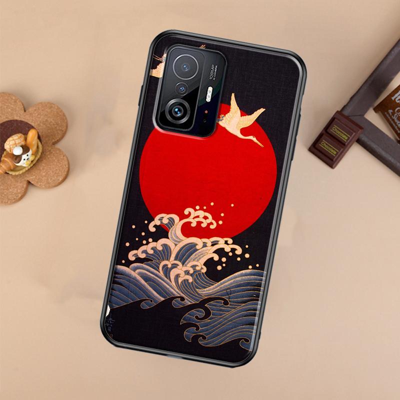 Red-crowned Crane Birds Style Case For Xiaomi POCO X7 X6 X5 X3 Pro F3 F5 F6 M6 Pro 13 14 Ultra 11T 12T 13T 14T Pro Cover