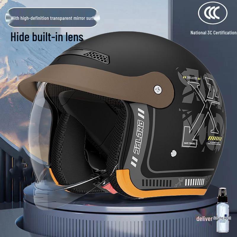 

Unisex 3C Certified Electric Scooter Helmet with Hidden Visor – All-Season, Winter-Ready, Men’s and Women’s Safety Protection. Standard