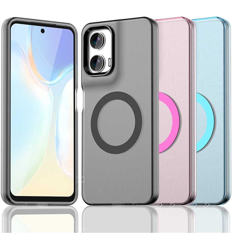 Frosted Magnetic Phone Case for Motorola MOTO Edge 60 Fusion & G86, Cross-border Compatible with S50 & G56.