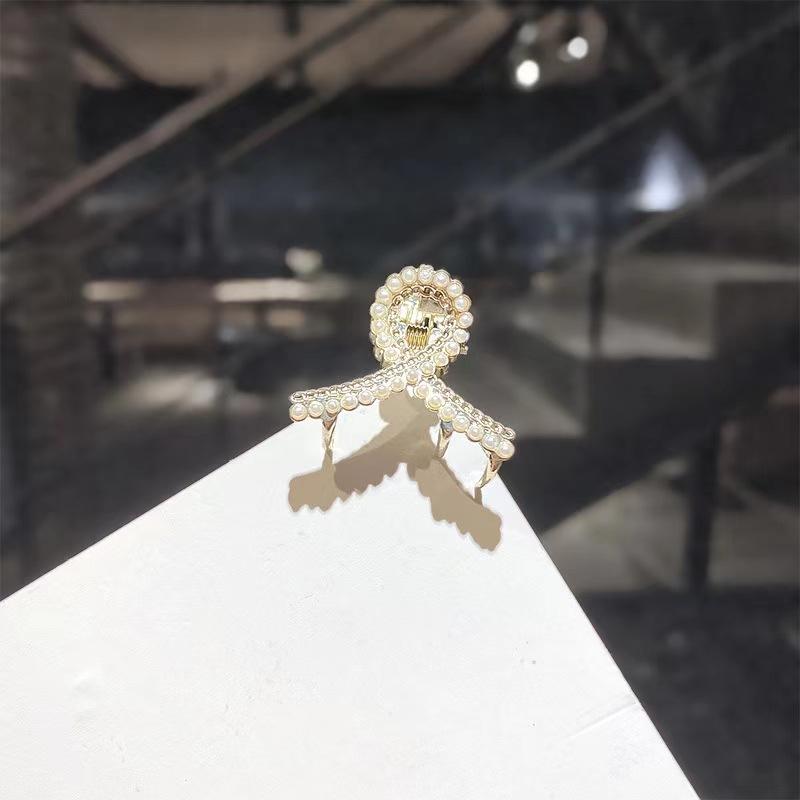 Mini Pearl Diamantový dráp do vlasů Ženy Dívčí Retro kamínková květina Spona na krabí dráp Malé sponky do vlasů Vlasové doplňky Krabí dívka