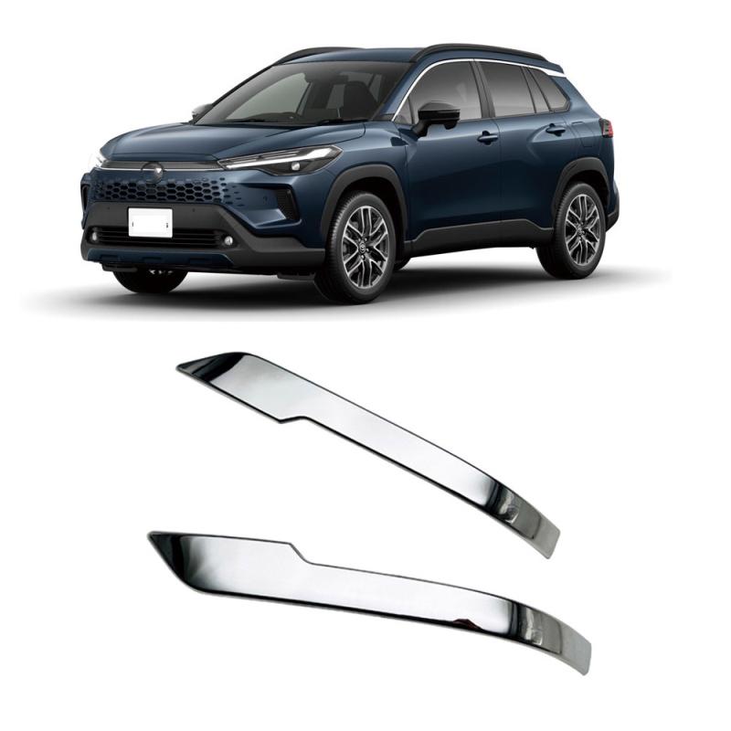 For Toyota Corolla Cross 2025 2026 Exterior ABS Chrome Carbonfiber Side Door Rearview Mirror Cover An-ti Strip Accessories