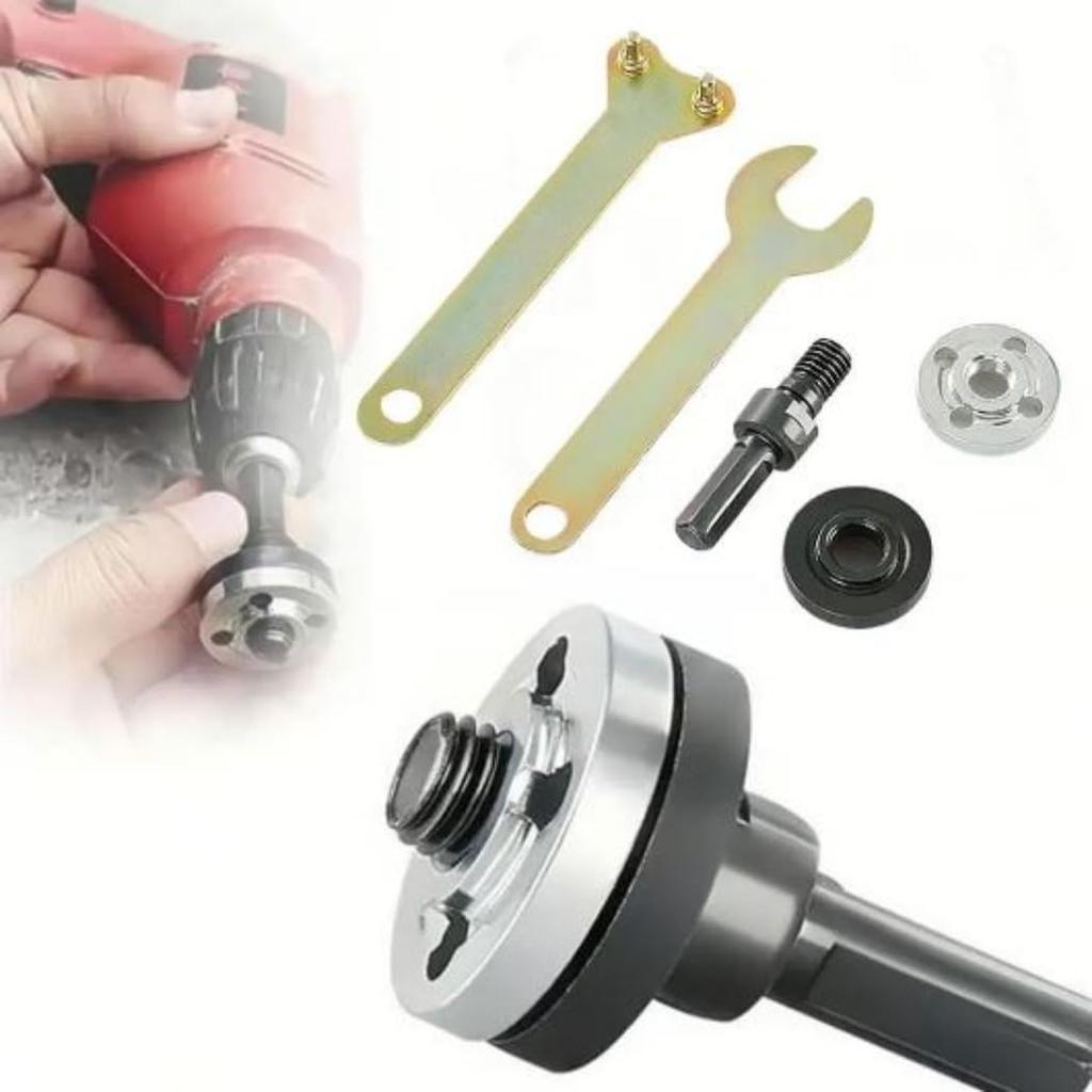 5 Stück/Set Winkel grinder Umrüstadapter-Kit, Ideal für manuellen zu elektrischen Konverter, Multifunktionaler Werkzeugadapter