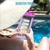 6pcs  Universal Large-Sized Waterproof Phone Storage Bag IPX8 Outdoor Sports Running Protection Case for Swimming