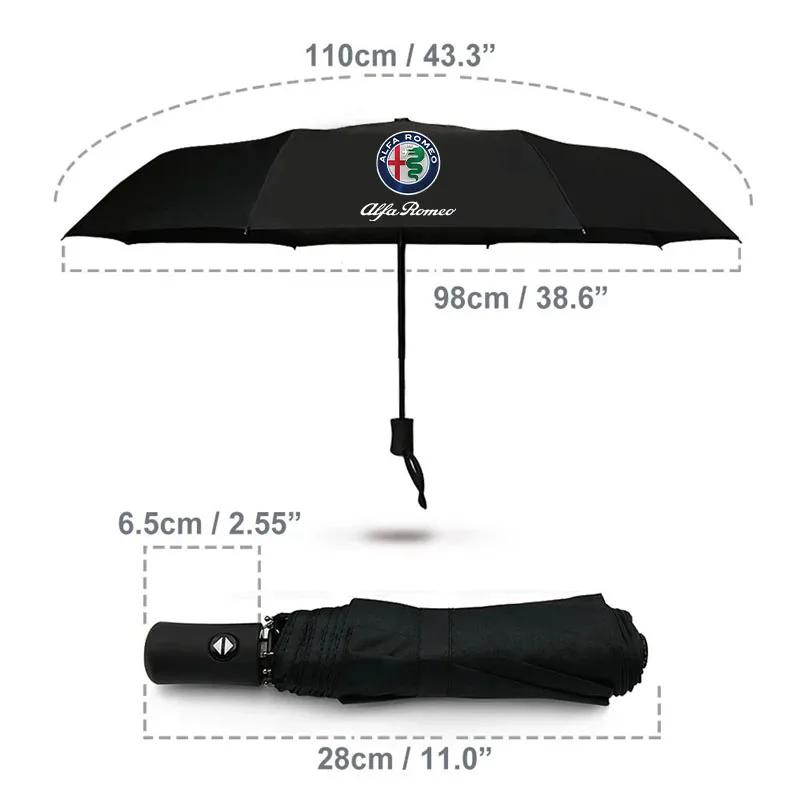 Autostickers Voor Alfa Romeo Auto Winddicht Bestendig Paraplu Volautomatische Parasol Voor Alfa Romeo giulia stelvio giulietta 159