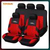 TOYOUN Universal 5 Seater Car Seat Cover Fabric Front & Rear Protector with Tire Track Detai