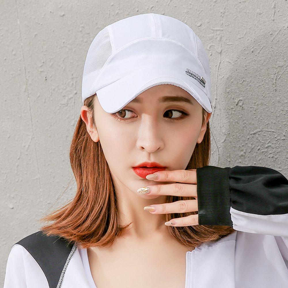 Korean Style Sport Cap Summer Adjustable Visor Cap Baseball Hat Quick Dry Mesh Cap Mesh Caps