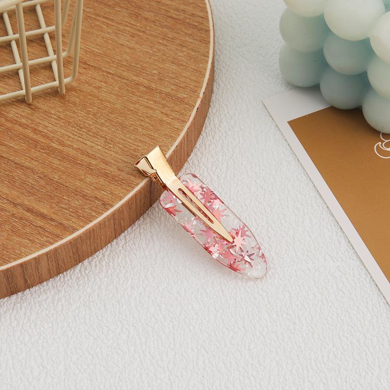 Gold Foil Makeup Seamless Hairpin Bangs Clip Hair Accessories Wash Face Transparent Hairpin Headgear Products Do Not Press Hair Women Japan And Korea