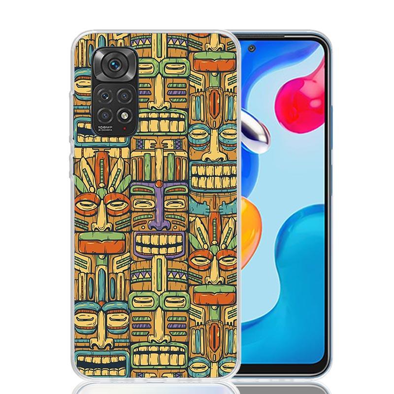 Mayan Stone Totem Pole Phone Case For Xiaomi Redmi Note 15 14 13 12S 12 Pro Plus 11S 11E 11 11T 10S 10 Art Soft Pattern Cover Re