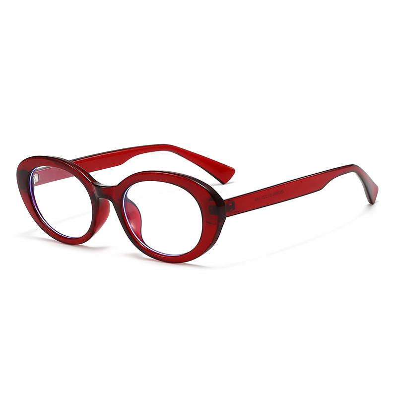 

Y2K Retro Oval Simple Style Glasses Frame Women s Anti Blue Light Glasses Fashion Colorful Eyeglasses Candy Color Eyewear красный