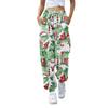 Women's Fashion Christmas Loose Drawstring Waist Solid Color Casual Sports Pants