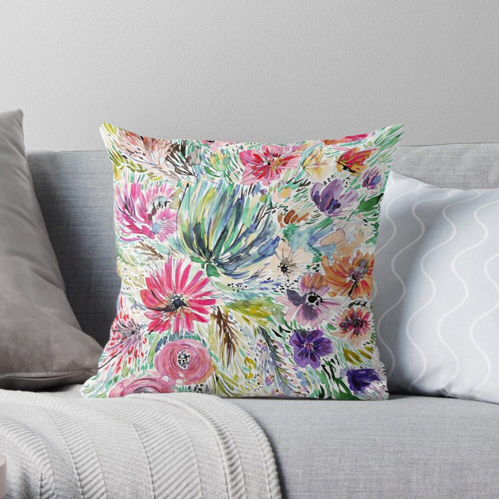 Home Decor Colorful Floral & Nature Patterned Pillow Covers Pattern Cushion Cover Suitable for Sofa Bedroom Car Pillow Cover