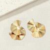 Overlapping Ginkgo Biloba Stud Earrings Twill Tassel Decoration Fashion Exquisite Elegant Alloy Versatile