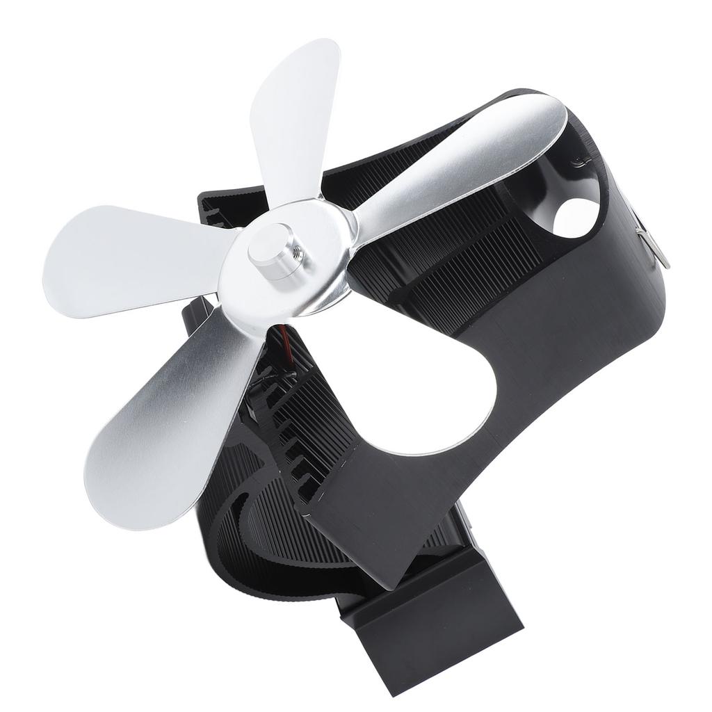 Magnetischer Wandkaminventilator Leise 5-Blatt Wärmegetriebener Holzofenventilator Scheitholz