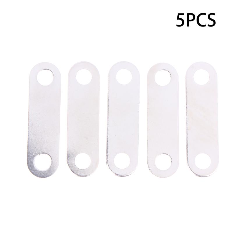 5/10-Pieces Nickel-Plated Copper Battery Busbar, 52x15mm for Lithium Battery Pack with M6 Holes (38mm CtC), 1.2mm Thick