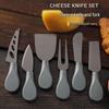 Stainless Steel Cheese Knife and Fork Set - 3-Piece for Western Cuisine