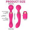 Large Size Powerful Dual Motor Silicone Dildo Vibrator Wand G-Spot Massager Clitoris Stimulator for Couples Sex Toys for Adults