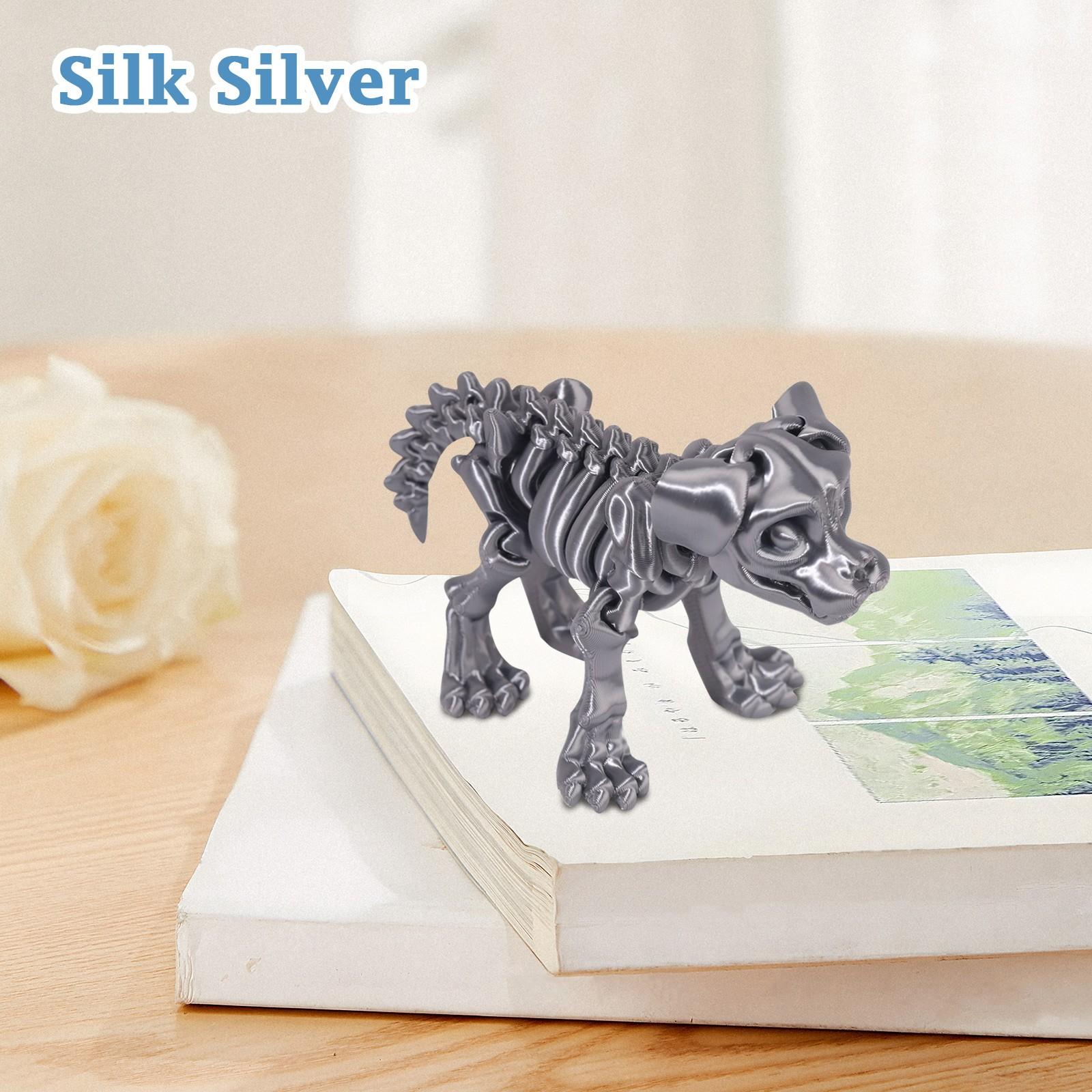 

3D-печать Скелет Собака Активность Сустав Животное Модель Самодельная Игрушка Украшения Творческие Украшения Ремесла One Size серебряный