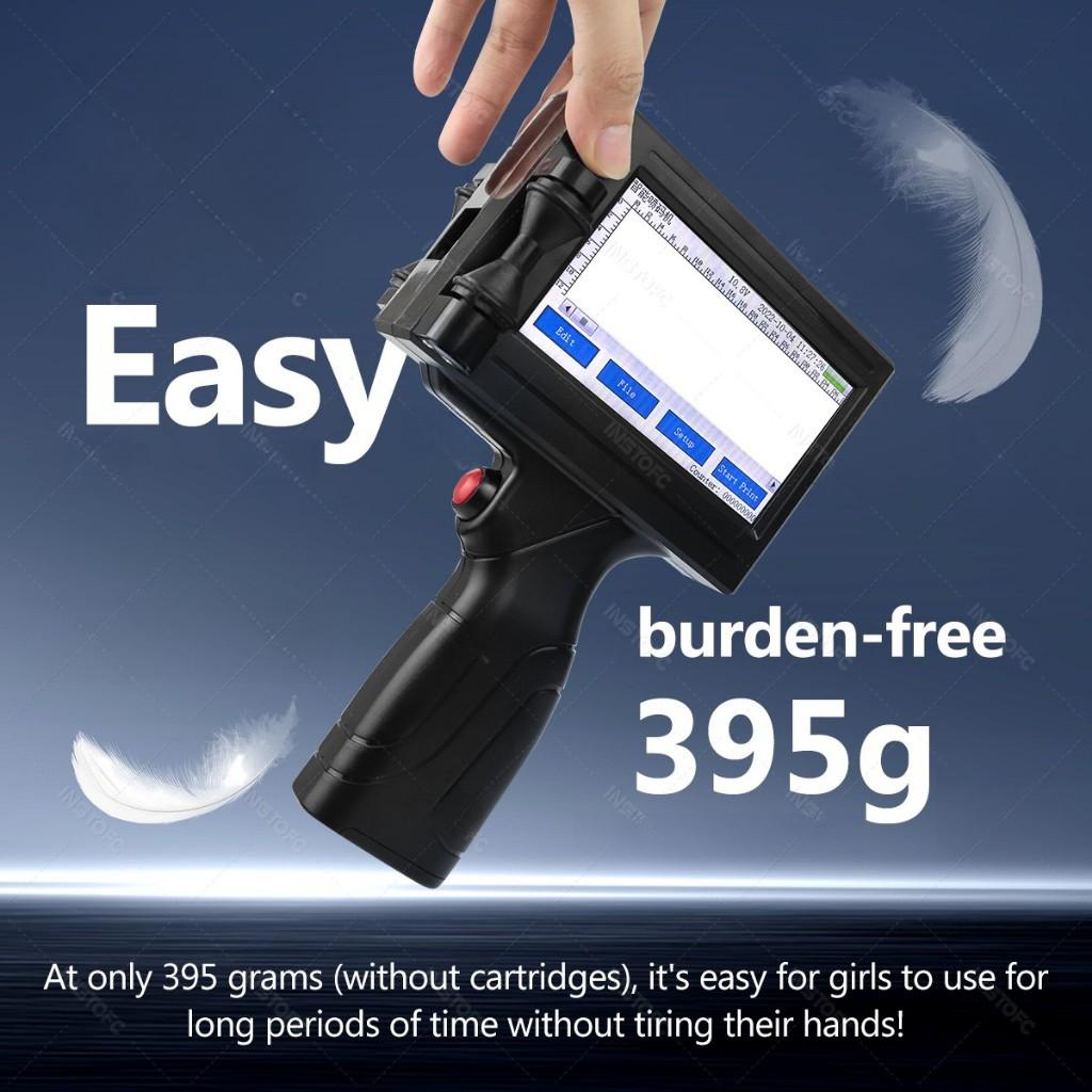 600dpi Handheld Inkjet Printer Printing Spray Height 2-12.7mm Digital Automatic Coding Machine Portable Label Machine