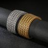 Wide Mesh Chain Bracelet for Men Shiny Rock Cool Boy Wristband Heavy Metal Jewelry Gift