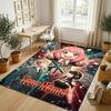 Personalized Crystal Velvet Carpet,Spy × Family Custom Printed Name, Plush Area Rug For Home Indoor Decor