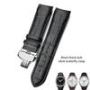 Curved End 22mm 23mm 24mm Genuine Leather Watchband for Tissot T035 T 035617   627 Cowhide Watch Strap Butterfly Clasp Men Tools