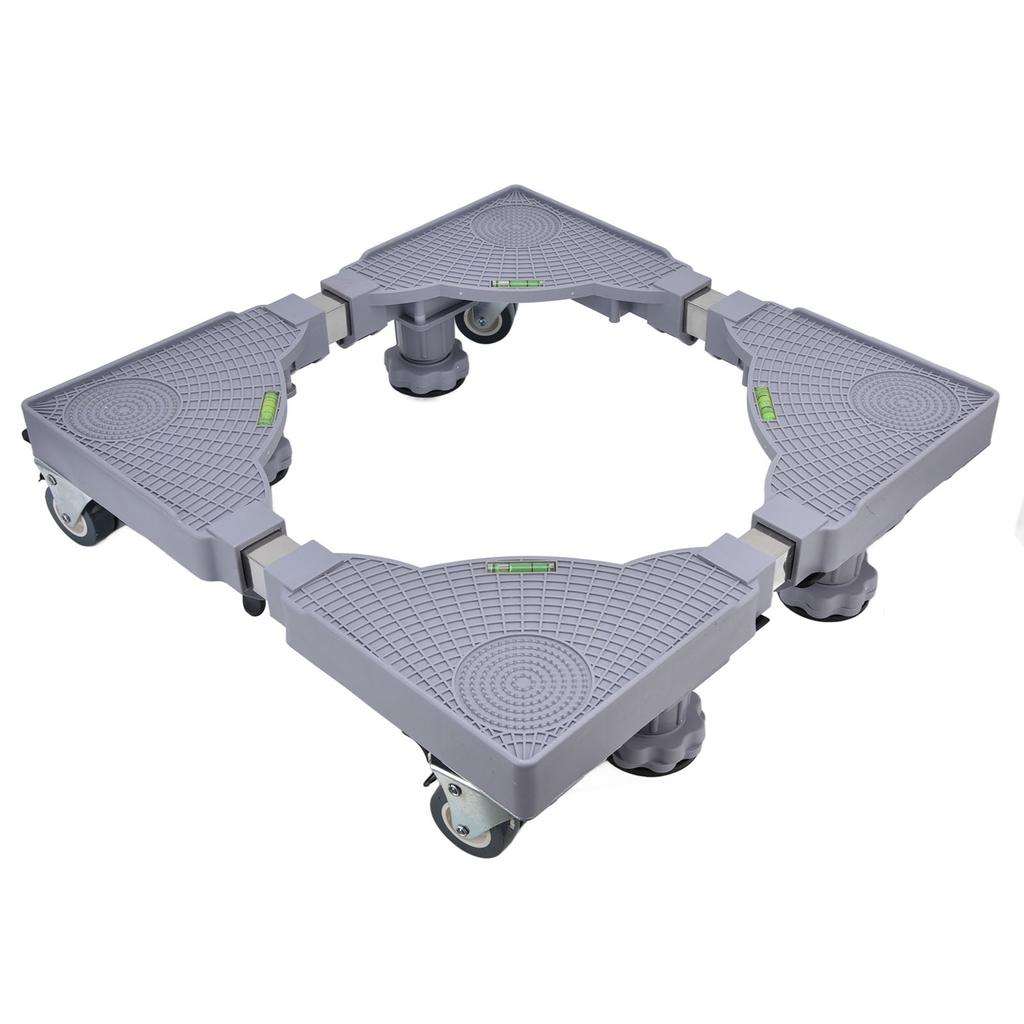 Waschmaschinenständer Multifunktional Beweglich Verstellbare Basis Mobiler Roller mit Feststellrädern
