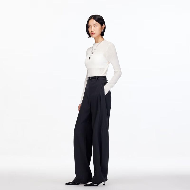 Veromoda Women's Slim-Fit Wool Blend Semi-Turtleneck Knit Top 325324043