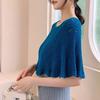 Pure Color Knitted Shawl Hollow Design Cheongsam Outerwear Versatile Warm Scarves  Spring Autumn