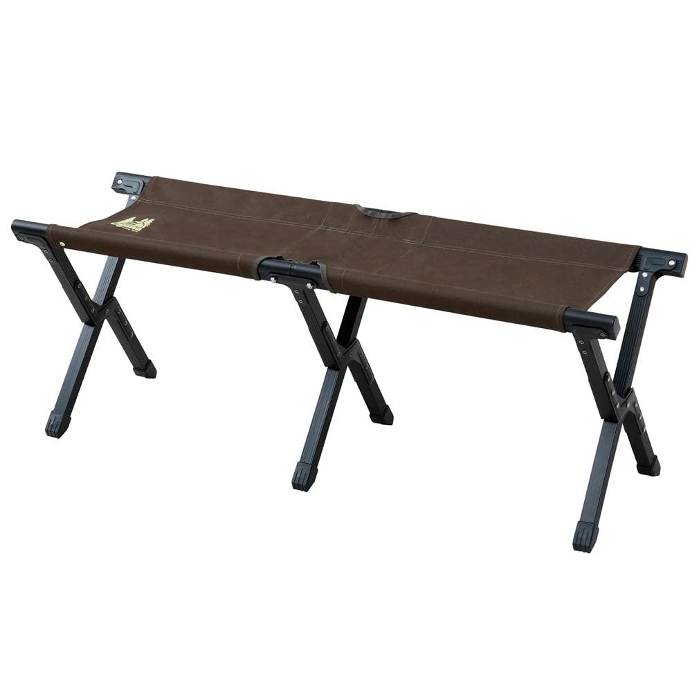 

Ogawa Aluminum Compact Bench Dark Outdoor Camping Bench 3, Brown, 1925,
