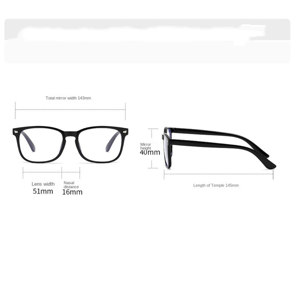 New Retro Anti Eyestrain Glasses Men And Women Portable Anti-Blue Glasses Plastic Frame Glasses Black Leopard Optical Glasses