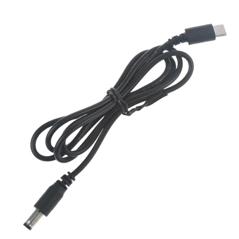 98cm Length USB C/Type-C PD To 12V 5.5x2.1mm Power Cable Converter Cord for LED Light Laptop Type-C PD Trigger Cord 5