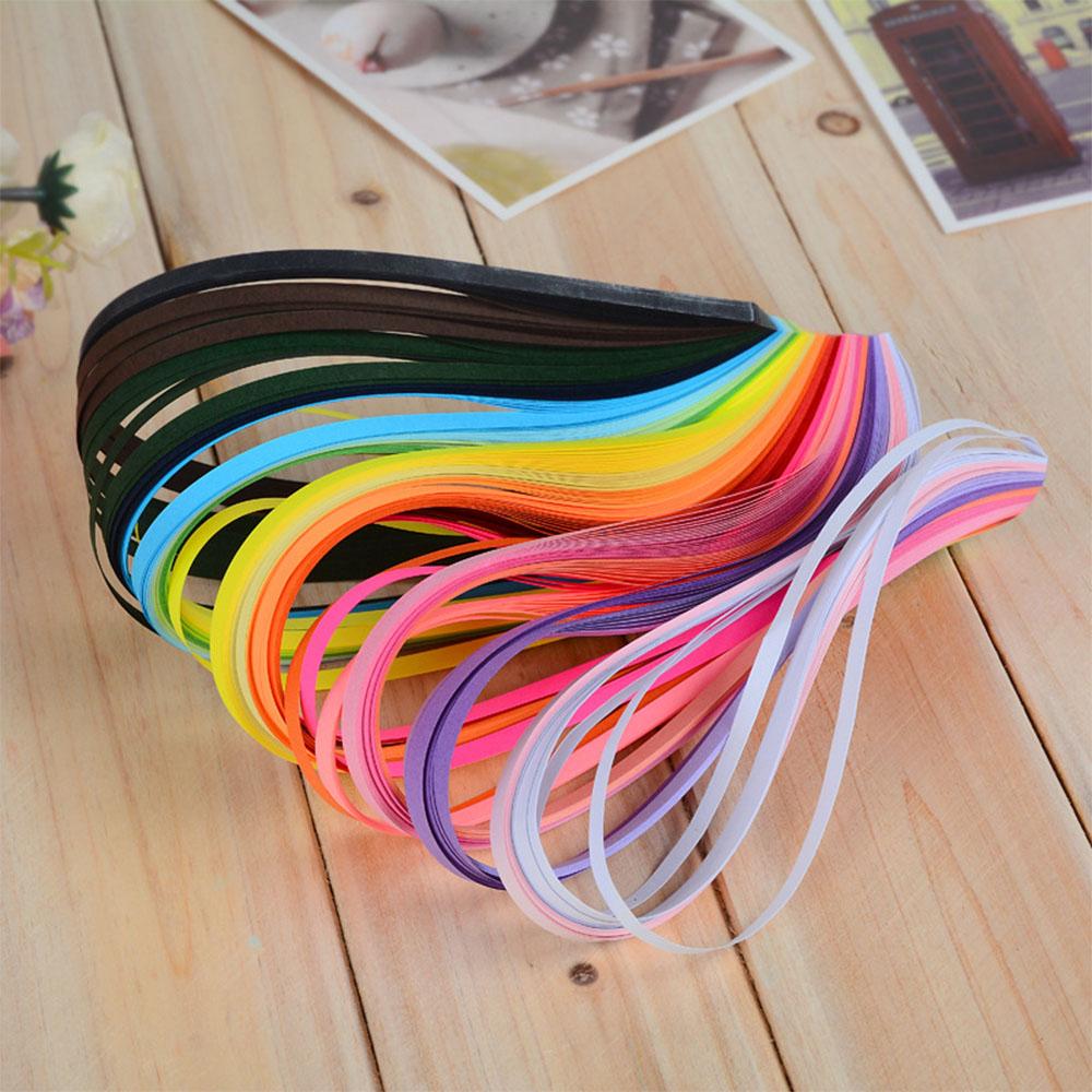 500 Stück 50 Farben Haus DIY Paper Quilling Papier Dekor Stressabbau Geschenk Bastelwerkzeuge