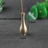 Mini Metal Brass Vase Flower Arrangement Dried Flowers Aesthetic Living Room Desk Decoration Zen Incense Burner Home Decor Craft
