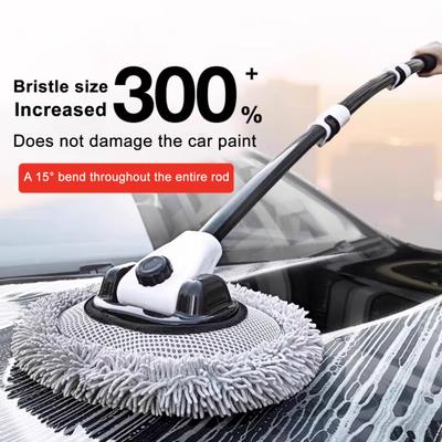 Car Wash Brush Adjustable Length 90 Degree Rotation Retractable Microfiber