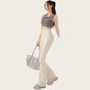 Versatile Micro-horn Yoga Wide-leg Pants Nude High Waist Hip Lift