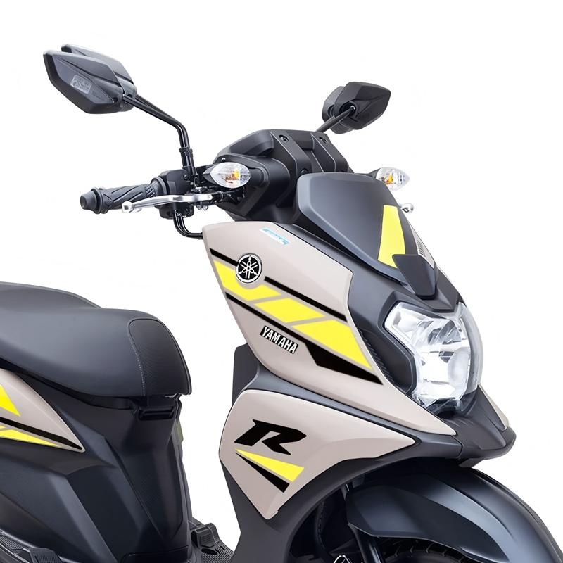 

Наклейки Yamaha Fuying 125, модифицированная декоративная версия, цветочная наклейка, водонепроницаемая растягивающаяся пленка, новая печатная наклейка для Yamaha Fuying 125 белый